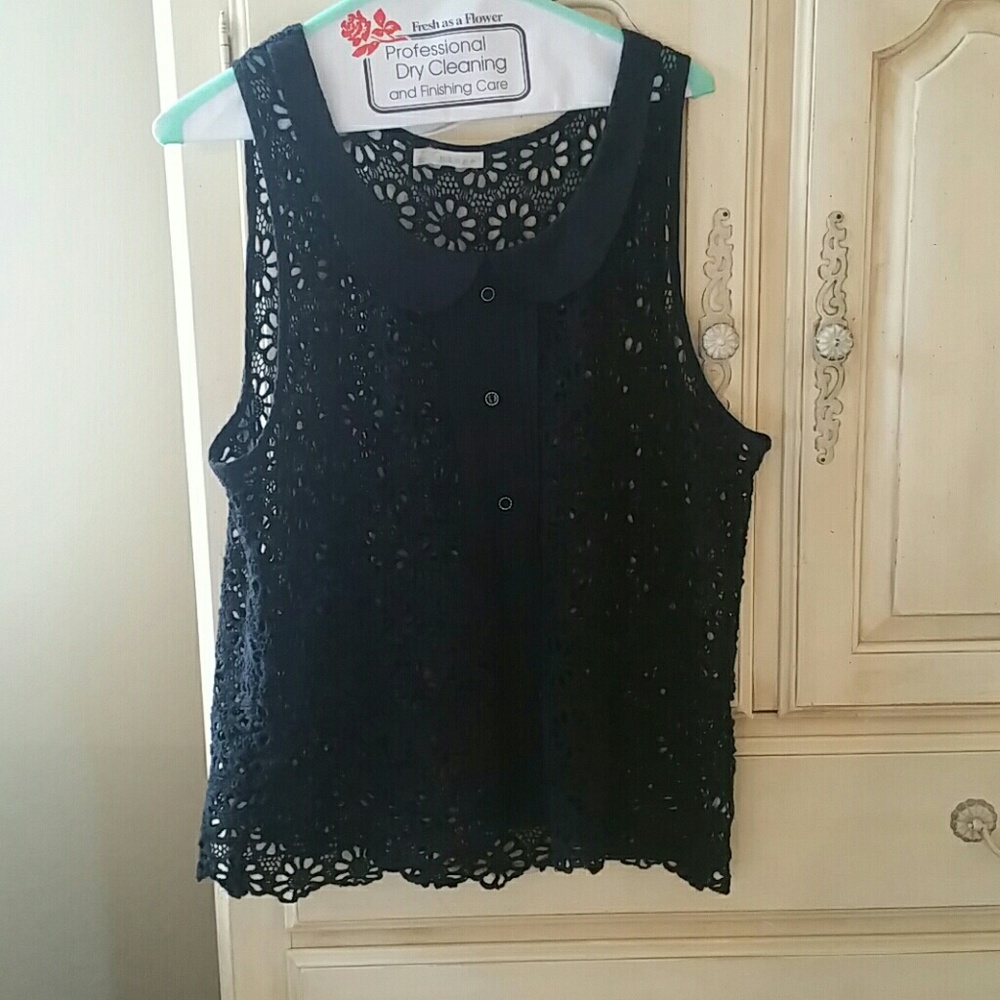 Hinge crochet type vest..sz L-xl